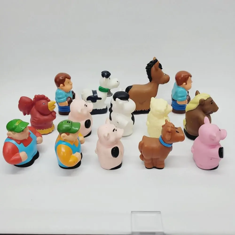 TOMY ERTL John Deere Farm Figures Lot of 14 Replacements Hayride Toys Animals